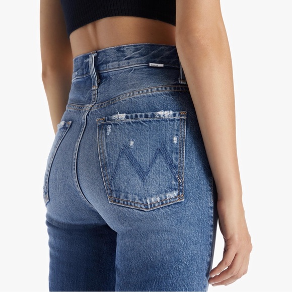 Nwot Mother High Waisted Hiker Hoover Jeans 27 - Picture 5 of 5